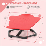 Kids Sensory Swivel Chair 360&deg Spin, 220lbs Capacity, Elephant Design, PP/Metal, Anti-Slip Pads 06706032