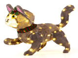 Holiday decoration 3D cute cat with LED lights 09458148