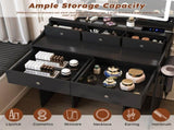 New Large Mirror Vanity Desk for Bed room , Modern Makeup Vanity Set with Power Outlet and Hair 39453746