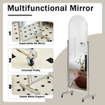 ZUN Fourth generation full body mirror with pulley, dressing mirror, bedroom foyer, decorative mirror, W1151P154503