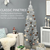 6-foot silver Christmas tree with bracket 07625366