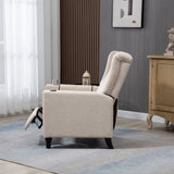 Arm Pushing Recliner, Modern Button Tufted Wingback Push Back Recliner, Living Room W133364035