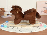 Kids Horse Rocking Horse Ride-On Toy for Toddlers 18-36 Months, Plush Rocker with Horse Sounds, Hand 08256957
