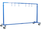 Adjustable Height Paint Hanger Drying Rack,Mobile Auto Body Shop Painting Stand with 6 Hanging W465P266869