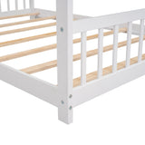 Full Size House Bed Wood Bed, White N708P182786K