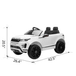 ZUN 12V Land Rover Licensed Vehicle, Kids Ride On Car with 2.4G RC, 4 Spring-Suspension Wheels, LED W2181P155643