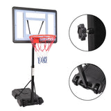 ZUN HY-B064S Portable Movable Swimming Pool PVC Transparent Backboard Basketball Stand 91694053