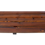 2-Person Wooden Wagon Wheel Bench for Backyard, Patio, Porch, Garden, Outdoor Lounge Furniture W465P222613