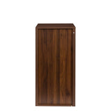 ZUN brown walnut color modular 32 wine bar cabinet Buffet Cabinet W1778133399