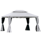 10ft x 13ft Patio Gazebo-Gray-AS 43902272