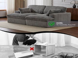 Double Chaise Lounge Chair Indoor,Oversized Upholstered Sleeper Cloud Couch,Deep Seat Luxury Sofa 75919342