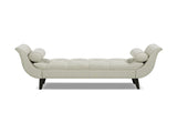 Alma Tufted Flared Arm Entryway Bench Taupe Polyester B2719P364405