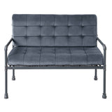 Grey and Sandy Grey Loveseat with Loose Back B062P185737