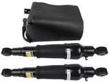 Rear Air Shock Absorbers Compressor Pump Set of 3 Fit for Nissan Armada 2005-2015 Infiniti QX56 52803904