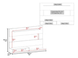 Floating Entertainment Center for TVs up 55", Space For TV, One Superior Shelf, Two Shelves B097P296807