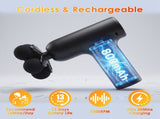 Massage Gun, Portable Percussion Muscle Massager with 6 Speed Levels, 5 Interchangeable Massage 78145924