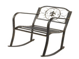 Flat Tube Single Rocking Chair Bronze Color 75081666