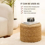 Handmade Woven Foot Stool Natural Seagrass Ottoman for Home Decor & Seating 24853314