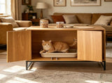 Wooden Cat Box Cabinet 46420518