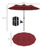 Cantilever Tilt Offset Patio Umbrella 01155553