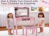 Macaron pink, MDF solid wood legs, spray paint silkscreen printing, zebra pattern, 1-drawer 48794931