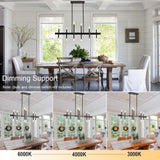 ZUN Black Dining Room Chandelier 12-Lights Mid Century Pendant Light for Farmhouse Kitchen, Industrial 71616703
