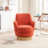 Teddy Swivel Barrel Chair, Swivel Accent Chairs Armchair for Living Room, Reading Chairs for Bedroom W1361P172477
