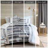 King/Cal King 3 Piece Cotton Printed Duvet Cover Set w/ trims B03596496