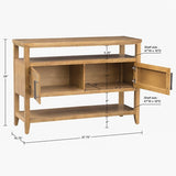2 Door Storage Console Table B035P256575