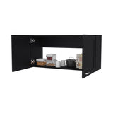 FM FURNITURE Nakya Kitchen Wall Cabinet with 2 Doors, Black B128P293888