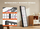 4-Panel Japanese Room Divider Screen, Wooden Folding Privacy Screen for Indoor Use, Portable 56031541