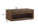 Leanna Brown Oak Nightstand w/Wood Top B2756P614527