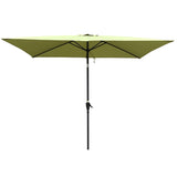 ZUN 6 x 9ft Patio Umbrella Outdoor Waterproof Umbrella with Crank and Push Button Tilt without flap for 77971072