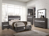 Matrix Traditional 7 Drawer Dresser made with Wood in Gray 808857668714