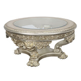 ZUN ACME Danae COFFEE TABLE Champagne & Gold Finish LV01202