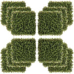 ZUN Artificial Grass Wall Panel Backdrop, 12 20" x 20" Boxwood UV Protection Privacy Coverage Panels for W2225142620