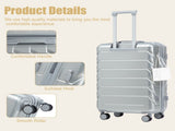 28 Inch ABS Hard Shell Large Travel Checked Luggage - Scratch Resistant Surface Four W2787P437272