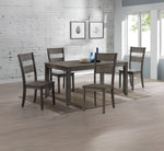 ZUN 1pc Contemporary Dining Table Rectangular Gray Natural Wood Grain Finish Wooden Dining Room B011P264144