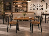 3 Piece Dining Table Set for 2, Small Kitchen Table and 2 Chairs, Space Saving Dining 54667544