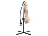 10FT Round Offset Patio Umbrella, Banana Hanging Cantilever Umbrella with 60&deg Adjustable Angle, 26082331