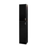 ZUN Freestanding Cabinet with Inadjustable Shelves and two Doors for Kitchen, Dining Room,black W33165048