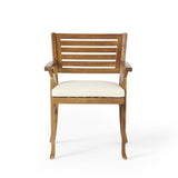 ZUN Outdoor Hermosa KD Wood Dining Chair 54555.00TEA