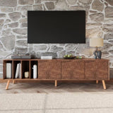 70" Mid-Century Modern TV Stand, Media Console Table for TVs up to 80'', Entertainment Center with 5 N710P222773P