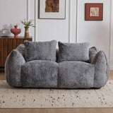 Giant Bean Bag Couch for Adults, Ultra Soft Fluffy Loveseat Bean Bag Sofa, Oversized Chase Lounge 54782712