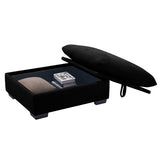 Corduroy Fabric Ottomans Footrest to Combine with 2 Seater Sofa, 3 Seater Sofa and 4 Seater Sofa, W714P213537