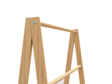 Bamboo Ladder Towel Rack with Storage Shelf 20210408