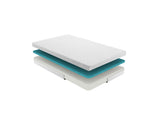6-inch Twin Size Bed Mattress Gel-Infused Memory Foam Mattress, Firm, White, Mattress in a Box B011P248239