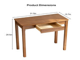 31.5" Computer Writing Desk with Storage Drawer, Modern Compact Study Work Table for Home Office, W3101P548878