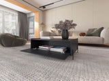 Black Coffee Table with Flip-Down Door B062P252207