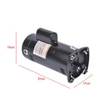 2.5 HP 3450 RPM 48Y Frame 230V Square Flange Pool Pump Motor for Century USQ1252 Single Speed 85894532